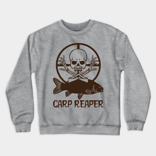 Carp Reaper Crewneck Sweatshirt by Fisherbum